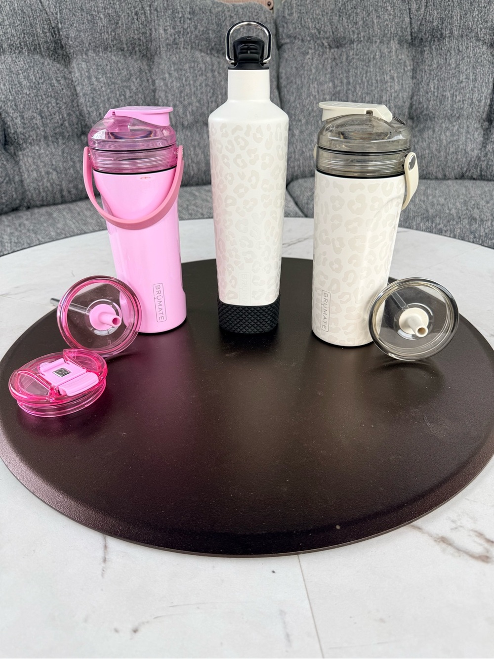 Brumate Primerose & Limestone Leopard Print Drinkware Set - Insulated Bottles